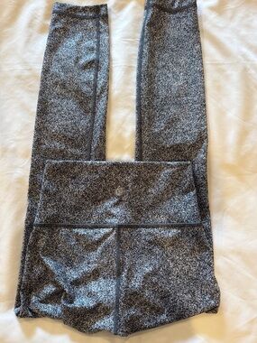 lululemon Speckled Black & White Performance Leggings